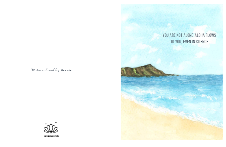 Aloha Flows Affirmation Card - Inspirational Greeting Card