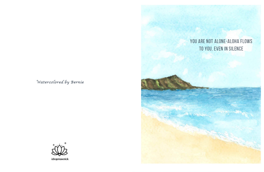 Aloha Flows Affirmation Card - Inspirational Greeting Card