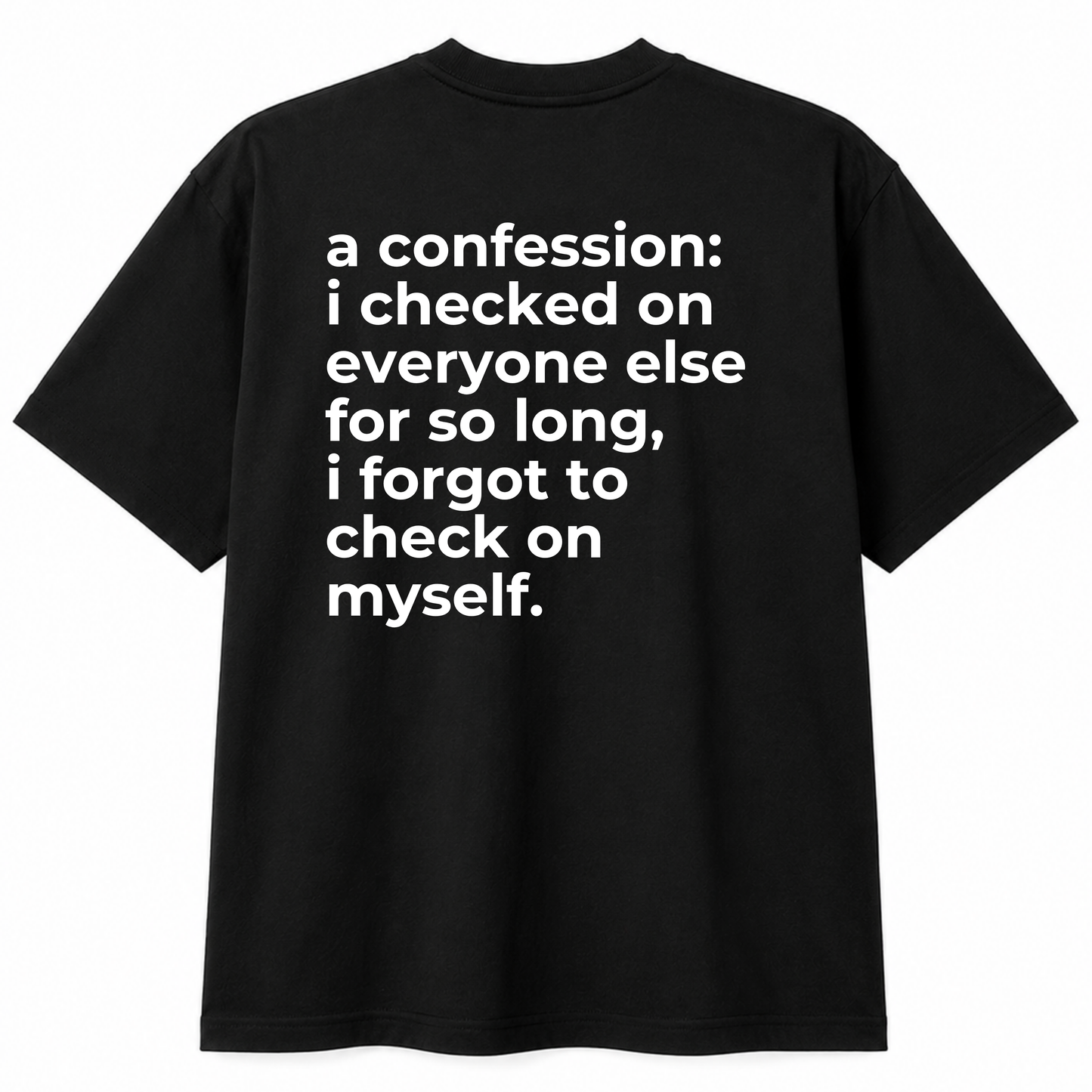 a confession: myself