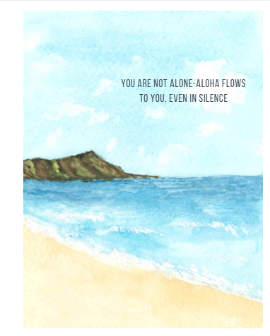 Aloha Flows Affirmation Card - Inspirational Greeting Card